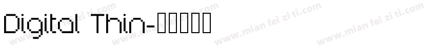 Digital Thin字体转换